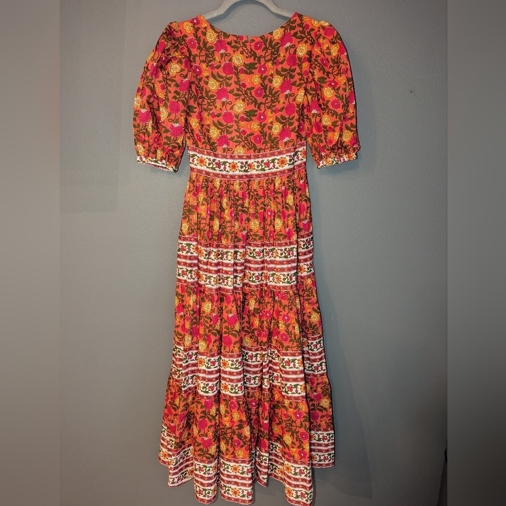 NEW. NWT. Mille Resort & Travel Floral cotton dress. Women's size XS. - Picture 9 of 11